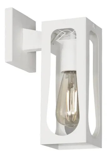 Aplique De Pared Ferrolux 1 Luz E27 150w Metal Blanco Interior
