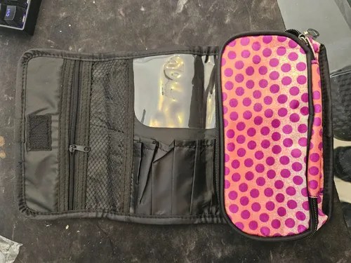 Pack X10 Neceser Bolso Porta Cosmeticos Maquillaje Colores Rojo Floreado - 12