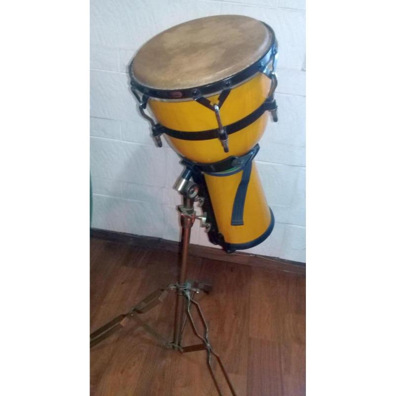 ☼Djembe Meinl Impecable Años 90 C/soporte