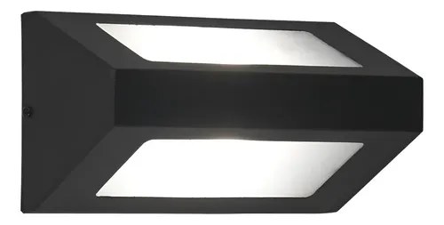 Aplique Difusorbidireccional Monaco 1 Luz Apto Led Negro Negro Texturado