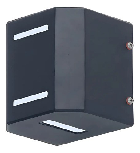 Aplique Exterior Negro Led G9 Bidireccional Ap-106n/t Negro
