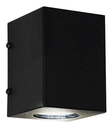 Aplique Pared Monaco Gu10 Unidireccional Ferrolux Negro Negro - 10