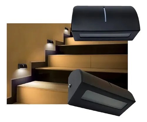 Aplique Pared Exterior Apto Led G9 Escaleras Paredes Jardin Color Negro - 7