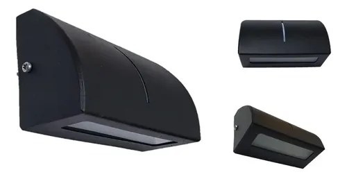 Aplique Pared Exterior Apto Led G9 Escaleras Paredes Jardin Color Negro - 8