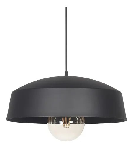 Lampara Colgante Chieti E27 Apto Led Estructura Negro