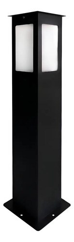 Farol Exterior Jardín Negro Ferrolux Hierro Vidrio Led E27 60cm