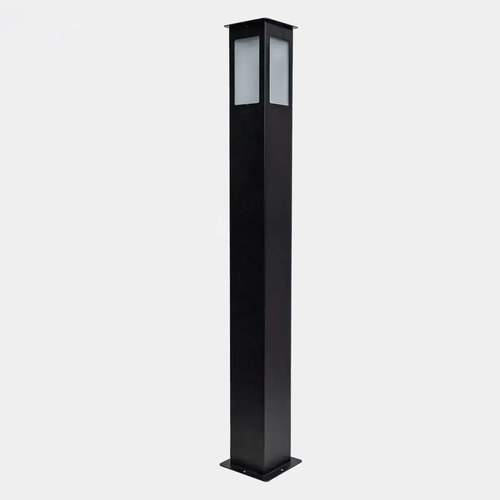 Farol Exterior Pared Ferrolux Negro 100cm Hierro Vidrio Satinado Led - 2
