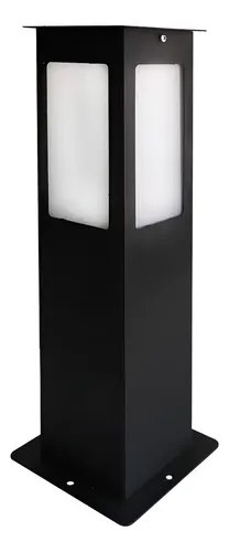 Farol De Hierro Negro 40cm Para Exterior Led Rosca E27 Pared