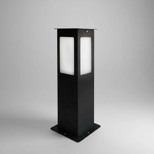 Farol De Hierro Negro 40cm Para Exterior Led Rosca E27 Pared - 6