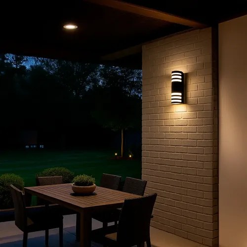 Aplique Pared Difusor Bidireccional Led Metalico G9 Negro Negro