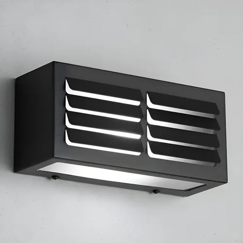 Aplique Difusor Exterior De Pared Lorca E27 Apto Led Negro Negro - 2