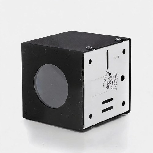Aplique Pared Unidireccional Gu10 Chapa Ferrolux Ap-1700n/t Negro - 7