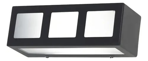 Aplique Pared Exterior Ferrolux Ap1400 Negro Para Led E27 - 2