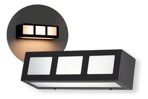Aplique Pared Exterior Ferrolux Ap1400 Negro Para Led E27 - 3