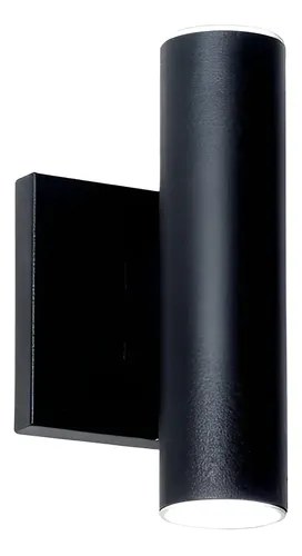 Aplique Bidireccional Interior Gu10 Tarraza Color Negro Negro