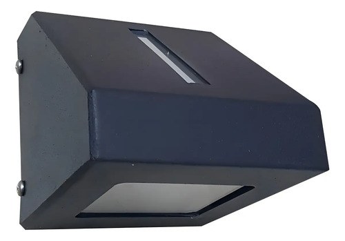 Aplique Unidireccional 1 Luz Exterior Ap 112 Negro Texturado Negro