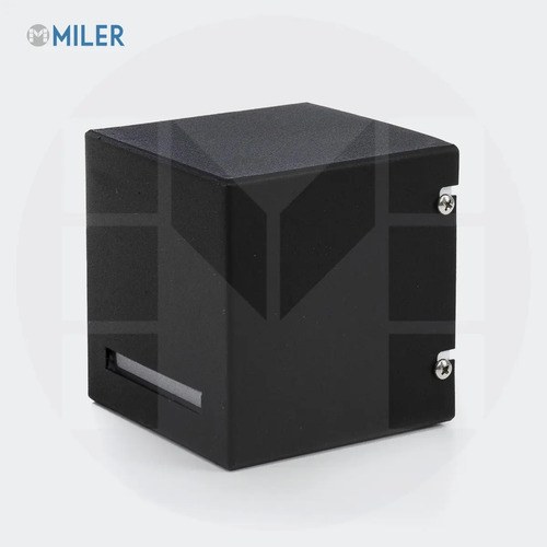 Aplique Pared Unidireccional Gu10 Chapa Ferrolux Ap-1700n/t Negro - 8