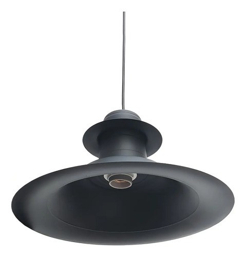 Lámpara Colgante Ferrolux Metal Negra Vintage E27 35cm Negro - 2