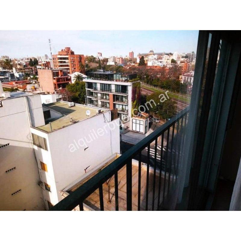Devoto Alquiler 2 ambientes 40 M AMOBLADO Heladera, lavarropas a.acond - 7