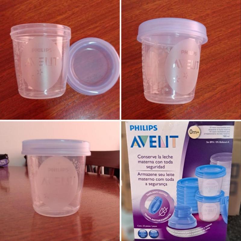 Vasos contenedores de leche