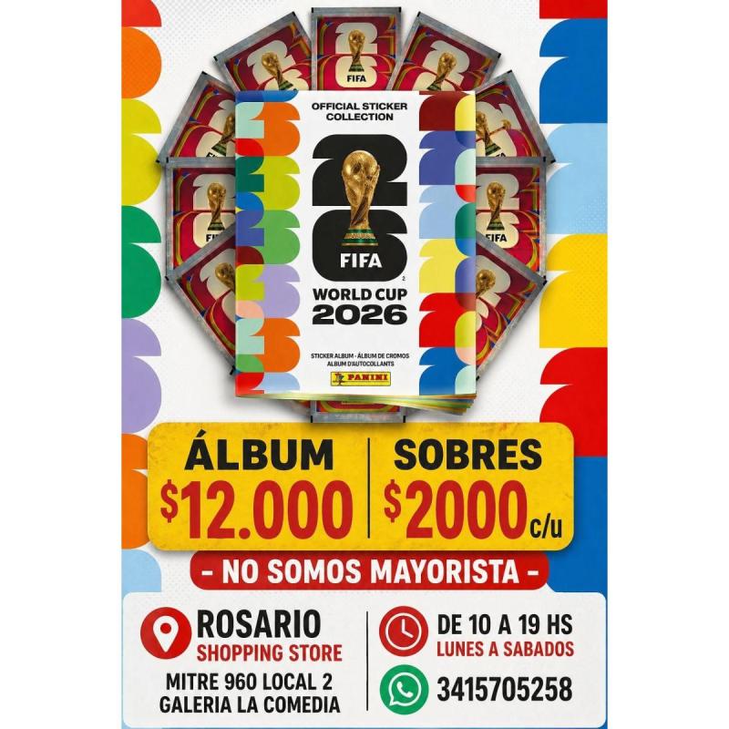 Album y figuritas del mundial futbol 2026 Panini