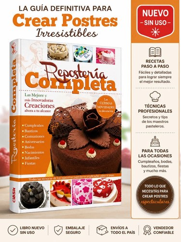 Manual Completo De Repostería Clasa Cocina Tortas Postres