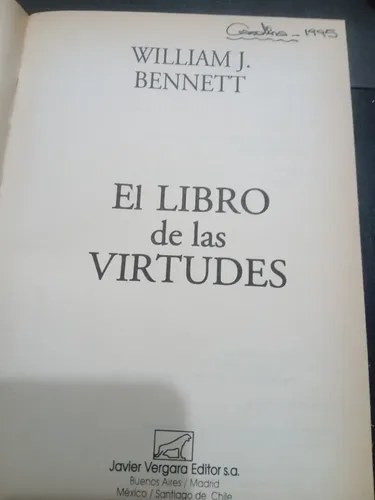 El Libro De Las Virtudes William J Bennett Tapa Dura Vergara - 3