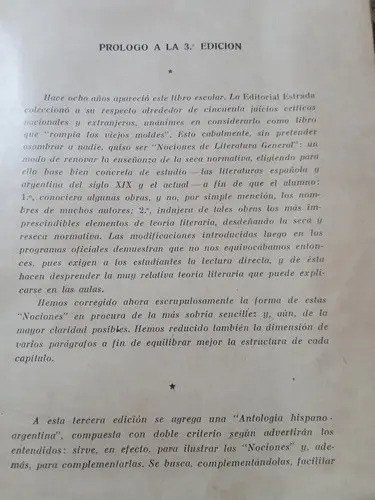Nociones De Literatura General Y Antologia Hispano-argentina - 3