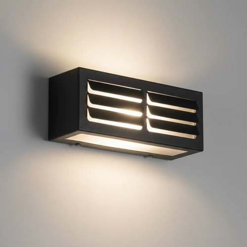Aplique De Pared Lorca E-27 - Negro Texturado