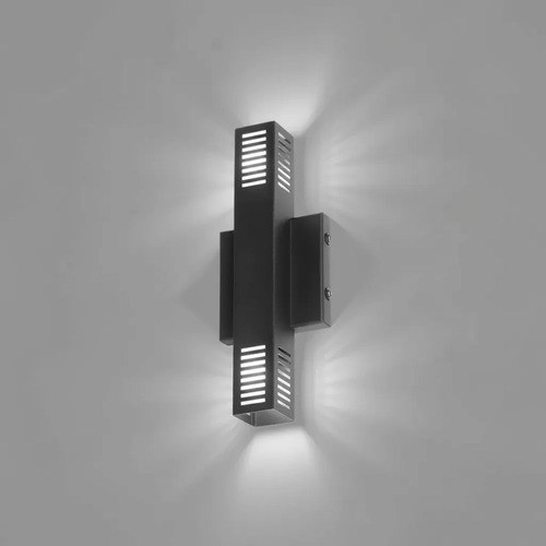 Aplique De Pared Monza G-9 - Negro Texturado