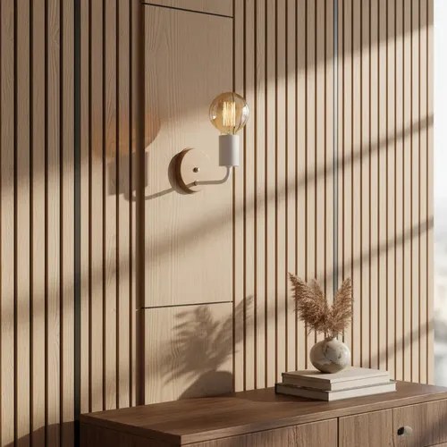 Aplique De Pared Imola E-27 - Madera Clara Prepint - 3