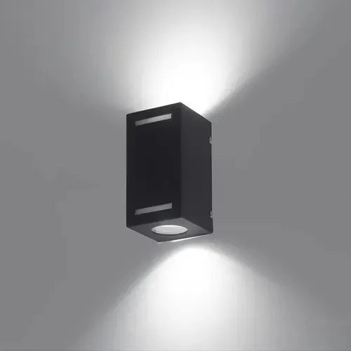 Aplique De Pared Bolonia Gz-10 - Negro Texturado