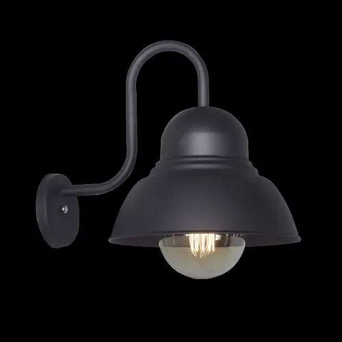 Aplique De Pared Galponero 1 Luz E-27 - Negro Texturado - 2