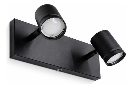 Aplique De Pared Terlizzi Gz-10 - Negro Texturado