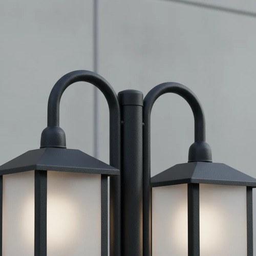 Farol 2 Luces E-27 - Negro Texturado Negro Texturado - 4
