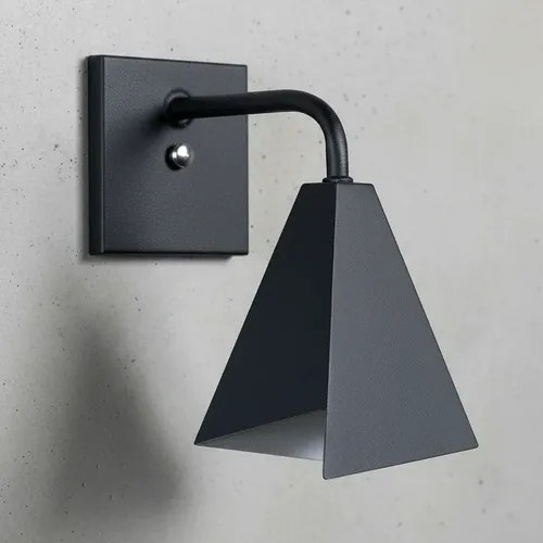 Aplique De Pared Trapani Gz-10 - Negro Texturado