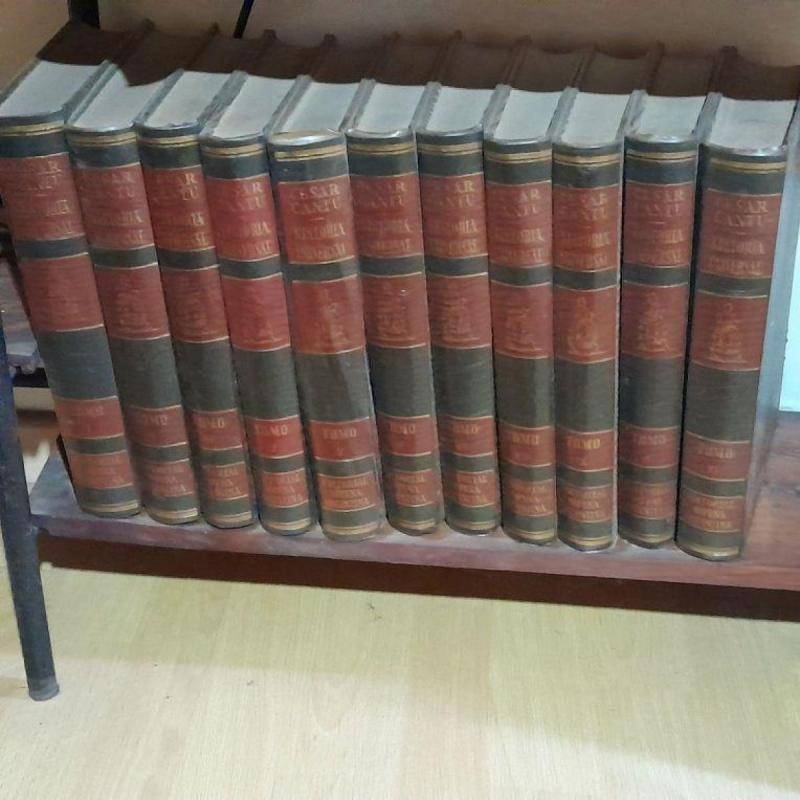 ColecciÓn 11 tomos "historia universal" de cÉsar cantÚ, usado, muy buen estado