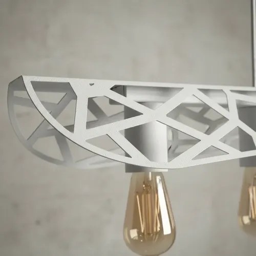 Lámpara Colgante Busan 4 Luces E-27 - Blanco Texturado - 3