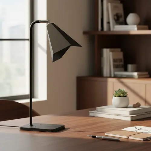 Lámpara De Escritorio Trapani Gz-10 - Negro Texturado
