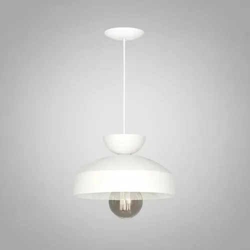 Lámpara Colgante Mesina E-27 - Blanco Texturado - 4