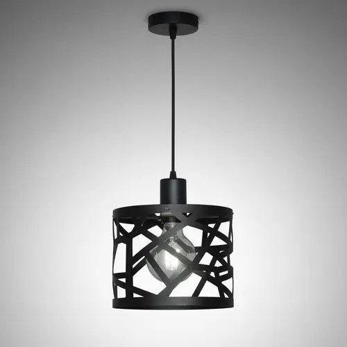 Lámpara Colgante Ronda E-27 - Negro Texturado