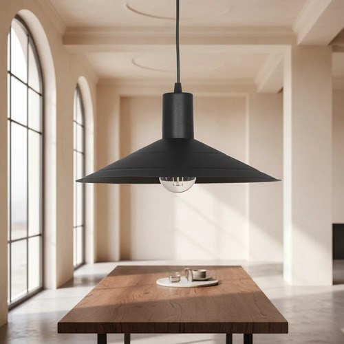 Lámpara Colgante Rennes E-27 - Negro Texturado