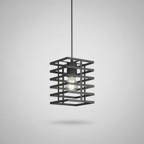 Lámpara Colgante Murcia 1 Luz E-27 - Negro Texturado - 4