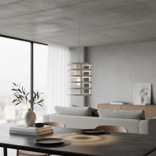 Lámpara Colgante Murcia 1 Luz E-27 - Blanco Texturado