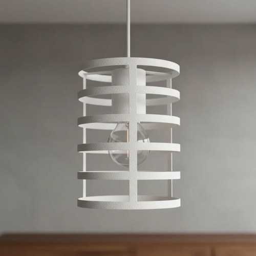 Lámpara Colgante Murcia 1 Luz E-27 - Blanco Texturado - 3
