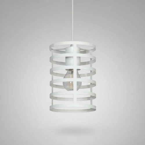 Lámpara Colgante Murcia 1 Luz E-27 - Blanco Texturado - 4