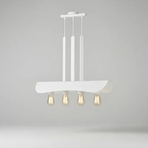 Lámpara Colgante Incheon 4 Luces E-27 - Blanco Texturado