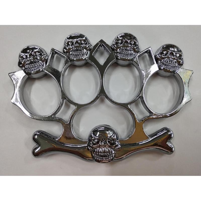 Manopla De Acero Calaveras Y Hueso