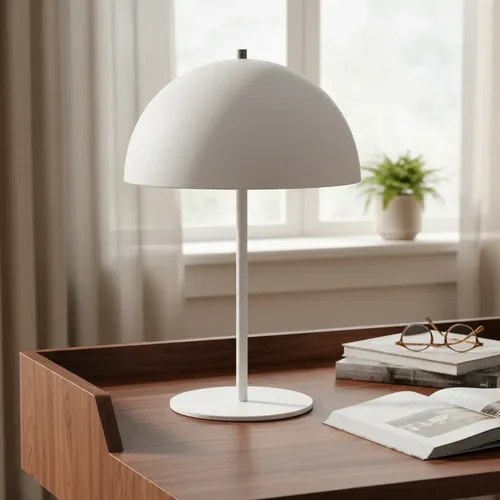 Lámpara De Escritorio Barletta E-27 - Blanco Texturado