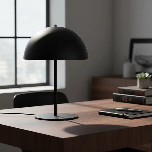 Lámpara De Escritorio Barletta E-27 - Negro Texturado